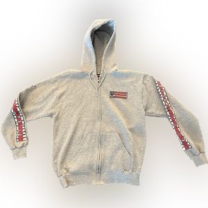 Harley-Davidson Men’s Hooded Sweatshirt Vintage 1998 With Front Zip & Pockets